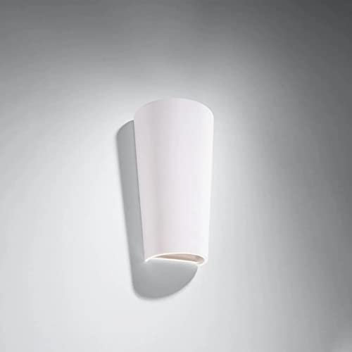 famlights Wandleuchte Innen Wandlampe Wand Lampe Lauren in Weiß Modern LANA E27 Keramik Wohnzimmer Schlafzimmer | 1-flammig