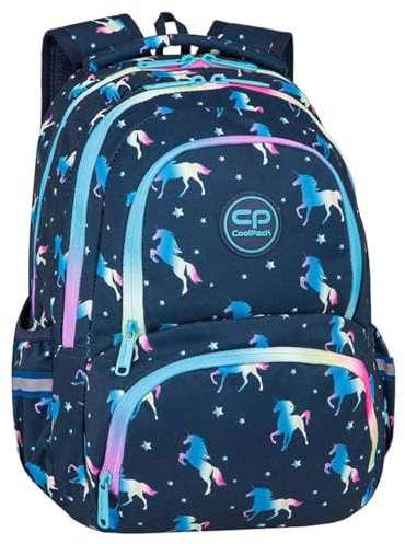 Coolpack F001670, Zaino per la scuola SPINER TERMIC BLUE UNICORN, Blue