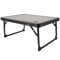 Aktive 63018 - Tragbarer, klappbarer Campingtisch, kippsicher, aus Stahl und MDF-Holz, mit Griff für einfachen Transport, niedriger Tisch, Picknicktisch, Maße 56 x 40 x 25 cm, Campingzubehör