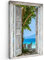 MuchoWow© Wandbilder Groß 80x120 cm XXL Wohnzimmer Wanddeko Schlafzimmer Zimmerdeko Fotowand Zimmer Deko Wand Dekoration Wall Art Strand - Tropisch - Meer - Fensterblick