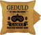 Kissenbezug - Statement Kissen mit Sprüchen - Geduld ist was für Noobs - Gamer rasten direkt aus - 50 x 50 cm - Gelb - gamerkissen kissenhülle sprüche spruch gaming kuschelkissen zockerkissen