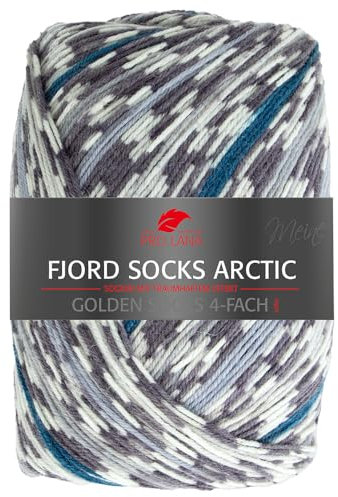 Frida's Wollhaus Pro Lana 100 g Golden Socks 4-fach Fjord Socks Arctic Sockenwolle Garn Stricken 6 Farben (283)