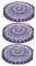 PRETYZOOM 3St badehandtuch Stranddecke Indisches Strandtuch runden Badetuch Indien Violett