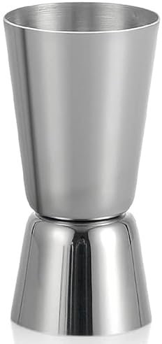 Spirit Measure 25/50ml, Stainless Steel Jigger Spirit Measure Double Measure Cup Cocktail Drink Measures Shot Measure for Home Bar Party Wine Cocktail Shaker
