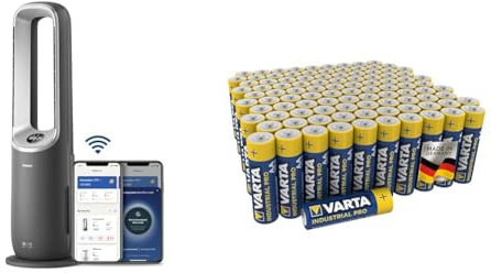 Philips Air Performer 3-in-1: Luftreiniger & VARTA Batterien AA, 100 Stück, Industrial Pro, Alkaline Batterie, 1,5V, Vorratspack in umweltschonender Verpackung, Made in Germany [Exklusiv bei Amazon]