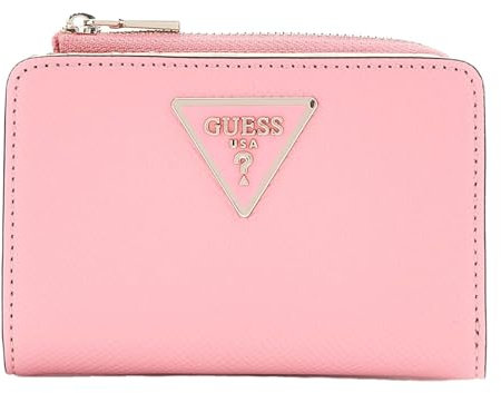 GUESS Laurel Zip Around Card Case Pink