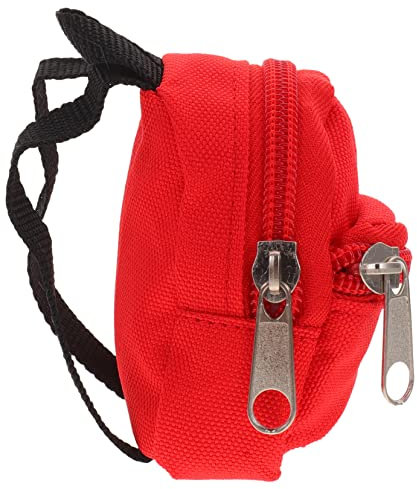 ORFOFE Doll Backpack Mini Doll Bag Costume Ornament Dressing Bag for School Small Model Toy