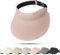 Sukeen Sun Visor Cap for Women, Soft One-Piece Design Sun Visor Hat, UV Protection Running Visor with Metal Adjustable Buckle, Wide Brim, Cool Touch, for Golf, Walking Dog, Fishing Pink