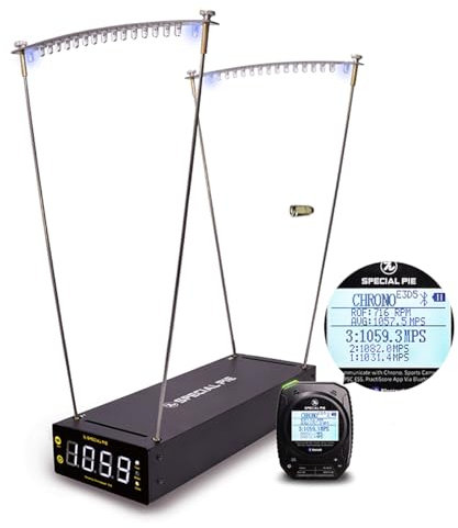 SPECIAL PIE Chronographe pour données balistiques, Mesure de précision 4–9750 FPS avec Lecture instantanée (Timer&Chrono)