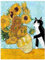Peinture Numero Adulte, Chat et Vase Coloriage Par Numero Adulte, Toile Peinture Pour la Décoration de la Maison 40x50cm