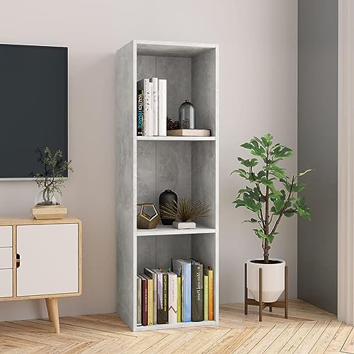 JUDYY Libreria/Mobile TV Grigio Cemento 36x30x114 cm in Truciolato,Libreria,Libreria/Mobile TV,Libreria/Mobile TV Soggiorno Moderno-800139