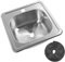 Évier de Camping-car, évier de Bar en Acier Inoxydable, évier de Cuisine, Salle de Bain, Lavabo avec Sortie de 40 Mm, Grande capacité de 12 L, évier de Cuisine Sous Plan pour