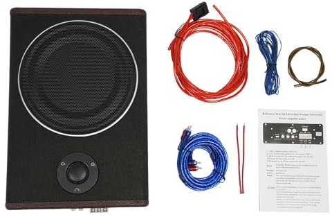 Futchoy 8 Ultra Slim Active Car Subwoofer 600W Under seat Subwoofer Car compact Audio Sub Bass Box Built in Amplifier
