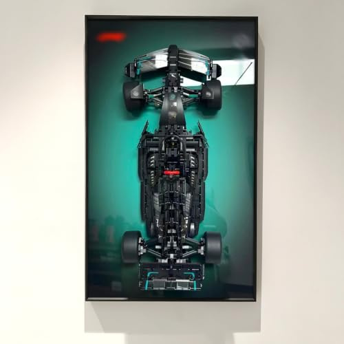 NOVDA Display Wandtafel Kompatibel Mit F1 W14 E Race Car 42171 Rahmen Präsentationswand für F1 Auto Wandhalterung Geeignet Wohnzimmer, Büro Ausstellungen 75 * 45cm (Kein Modell enthalten)