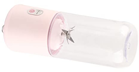 Blender Portable, 500 Ml Mini Extracteur à Jus Rose USB Chargement de Charge Maker Blender Tasse Smoothie Maker avec 6 Lames de Feuilles pour les Fruits Légumes