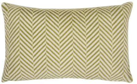 pad Kissenhülle Zela 35 x 60 cm, Gelb, Felloptik, grafisches Muster