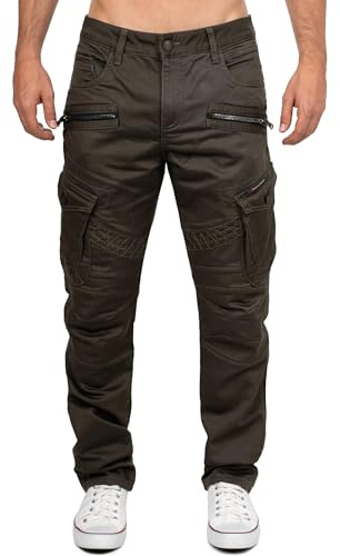 Cipo & Baxx Herren Jeans in Regular & Slim Fit im Biker- und Used-Look | Verschiedene Designs mit Stone-Washed-, Destroyed- und Cargo-Details, Kontrastnähten, Taschen und Reißverschlüssen