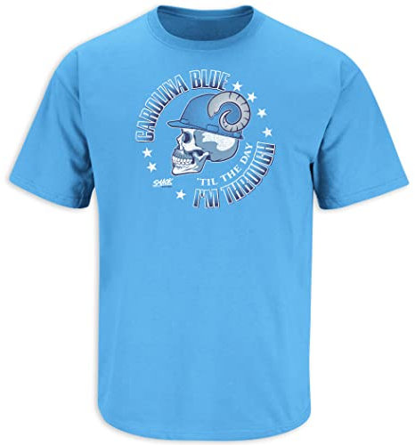 Smack Apparel North Carolina Tarheels Fans. Carolina Blau bis der Tag Ich Bin durch. Blau T-Shirt (sm-5 X), Unisex-Erwachsene Herren Damen, Carolina Blue, X-Large