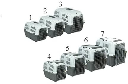 Transportbox für Hund oder Katze Skudo Iata, für den Transport im Auto zugelassen 5 grau