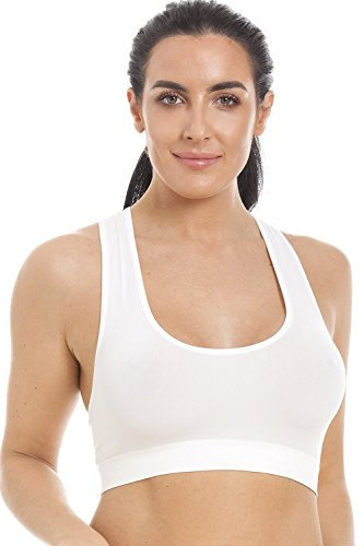 Camille White Ultimate Comfort Maternity Bra/Wire Free Sleeping Crop Top Bra - S