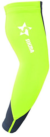 Sikma Manguitos calentadores de brazos para ciclismo, protección solar UV, mangas de licra, verde, L-XL