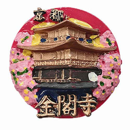 Kühlschrankmagnet, 3D, goldener Pavillon, Tempel, Kyoto Japan, Souvenir, Heim- und Küchendekoration, Kyoto Japan Kühlschrankmagnet