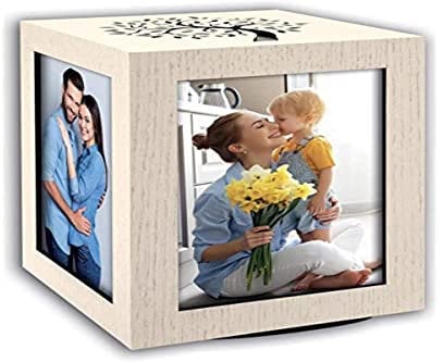 Zep GLG15 Cubo Portafoto Norman Big, Rotante In Legno
