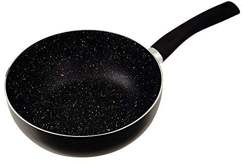 Thulos Sartén Wok con Revestimiento de Piedra tricapa Antiadherente, Varios tamaños TH-Wok (30_cm)