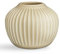 Kähler Vase H13 cm Hammershøi dänisches Design für Blumen Handarbeit, Sand