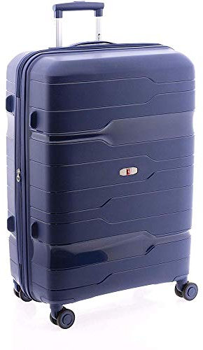 GLADIATOR Trolley Polypropylen 70 cm 4 R ausziehbar, Reißverschluss Freizeit und Sport, Unisex, für Erwachsene, Marineblau, L