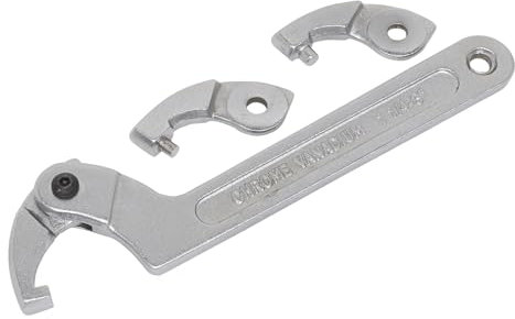 Sealey SMC2M 4pc Adjustable C Spanner - Hook & Pin Wrench Set 32-76mm