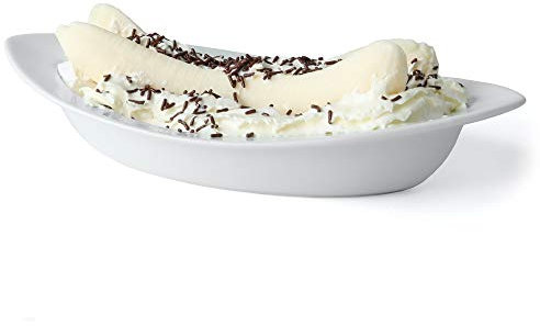 Holst Porzellan BAT 026 Lot de 6 bols à bananes en porcelaine Blanc 26 x 14 x 5 cm 26 cm 0,38 l
