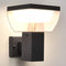 max K O M F O R T LED Aussenleuchte Aussenwandleuchte Anthrazit eckig Wandlampe 310A SET (Wandleuchte ohne Sensor)