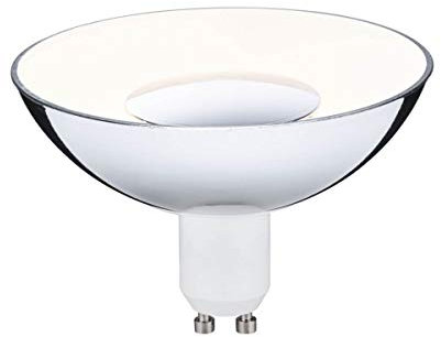Paulmann LED Reflektor GU10 Silber/Weiß, 3-Stufen dimmbar per Wandschalter, Ø 100 mm, 4,9W, 360 lm, Warmweiß (3000 K), QPAR, perfekt für URail Spots