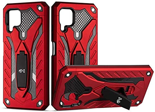 Max Power Digital Funda para móvil Huawei P40 Lite con Soporte Diseño Armadura Resistente Elegante Carcasa Antigolpes Híbrida Blindada Reforzada Dura Armor Case (Huawei P40 Lite, Rojo)