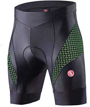 Souke Sports Pantalones Ciclismo Hombre 4D Acolchados, Culotte Bicicleta, Transpirable y de Secado Rápido Antideslizante