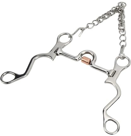 Tnfeeon Pelham Horse Bit Strong Stainless Steel Horse Bit for Horse Riding Equestrian Performance Horse Mouth Bit and Bit