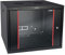 HMF 66409-02 Netzwerkschrank, Serverschrank 19 Zoll | 9 HE | 450 mm Tiefe | Voll montiert | Glastür | Schwarz
