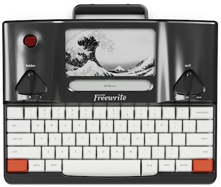 Astrohaus Freewrite Smart Typewriter 3rd Gen, Distraction-Free writing tool with Frontlit E Ink Display, Mechanical Keyboard, and Wi-Fi Cloud Syncing