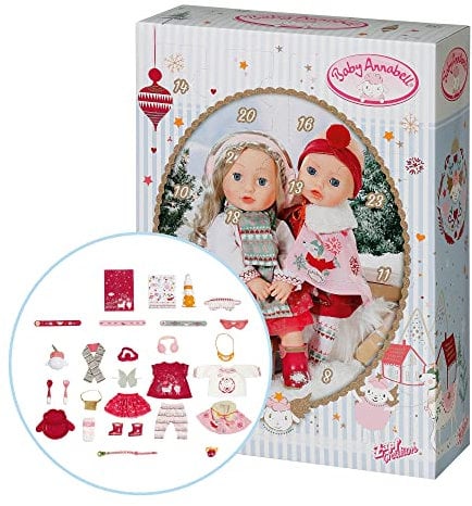 Baby Annabell Adventskalender mit 24 Überraschungen, enthält Kleidung und Accessoires für 43 cm Puppen, 706770 Zapf Creation