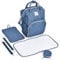 Daliya® PAKMI Wickelrucksack mit Schnullertasche & Wickelunterlage & Wickelunterlagentasche & Schlüsselanhänger - Wickeltasche Mamabag Tasche Rucksack mit viel Stauraum - Jeansblau