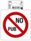Exacompta - Réf. 67043E - 1 pictogramme adhésif rond rouge No pub pour boîte aux lettres Pas de publicité - Stop pub - En vinyle PVC - Dimensions : 10 x 10 cm