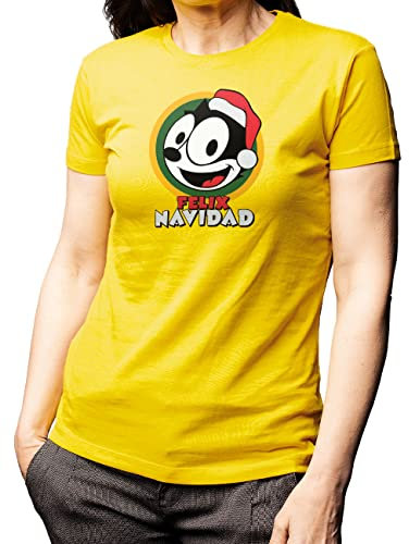 Camisetas EGB Camiseta Chica Inspector Gadget Ochenteras 80´s Retro Comic Tallas Especiales (Amarillo, M)