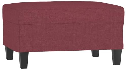 vidaXL Fußhocker Sitzhocker Polsterhocker Fußschemel Schemel Sitzbank Fußbank Hocker Fußstütze Fußablage Wohnzimmer Weinrot 70x55x41cm Stoff