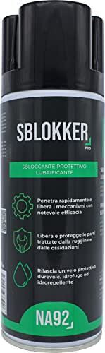 SBLOKKER PRO Sbloccante Protettivo Lubrificante Spray Professionale NA92 400 ML (1 pezzo)