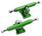 SPITBOARDS 34mm Fingerboard Pro Trucks by, Real Lock-Nuts, Rubber O-Ring Urethane Bushings, Optimized Hanger, Width 34 mm, for Fingerboard Tuning & Assembling (Green)