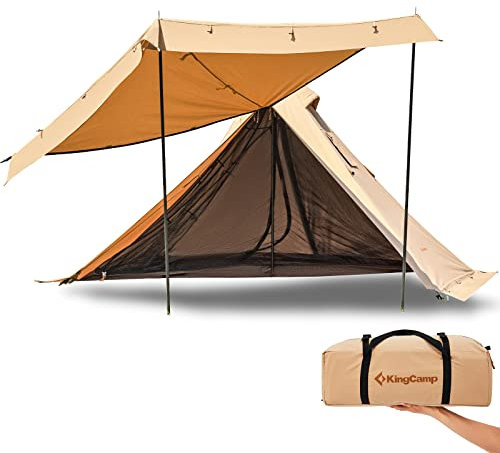 KingCamp Tipi Torino 2 Personen Trekking Tepee Haus Zelt Tippi Camping Baumwolle