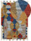 Kelim-Teppich Wolle bunt 160 x 230 cm handgewebt Patchwork Kurzflor Arzakan