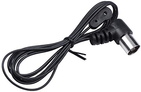 Pasyauer Am/FM Antennes FM Antenne Dipole Radio Stéréo Connecteur 75 Ohm Intérieur pour Récepteur Home Cinéma Antennes Am/FM
