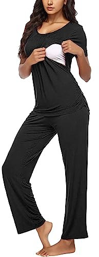 Zshosam Jeggings d'hiver pour femme - Pantalon décontracté - Camouflage - Pantalon de maternité - Confortable - Extensible - Pour femme enceinte - Vêtements d'été - Vêtements de maternité, To01 noir,